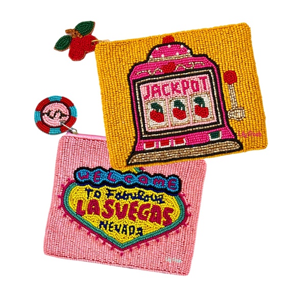 Lily Posh Beaded Casino Las Vegas Coin Purse, Las Vegas Wedding - Picture 3 of 3